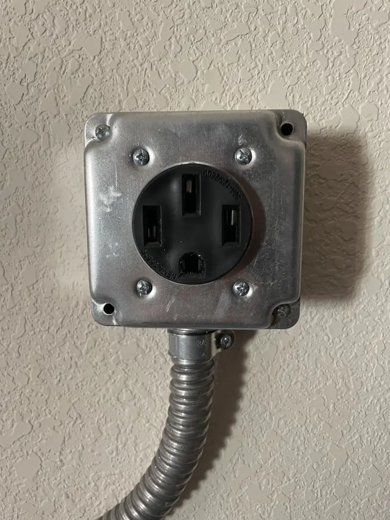 NEMA 14-50 outlet installed for Electrical Panel Upgrade in Rayville